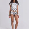 No.13 Polka Dot Football Mini Shorts