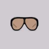 Noctra XL Stud Sunglasses in Amber