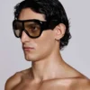 Noctra XL Stud Sunglasses in Amber