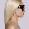 Noctra XL Stud Sunglasses in Amber
