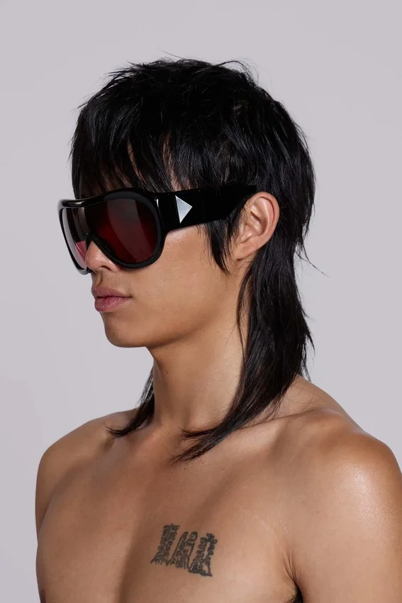 Noctra XL Stud Sunglasses in Damson