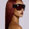 Noctra XL Stud Sunglasses in Damson