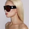 Noctra XL Stud Sunglasses in Damson