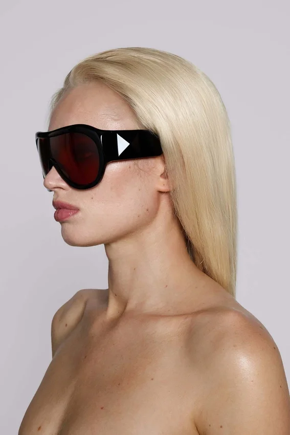 Noctra XL Stud Sunglasses in Damson