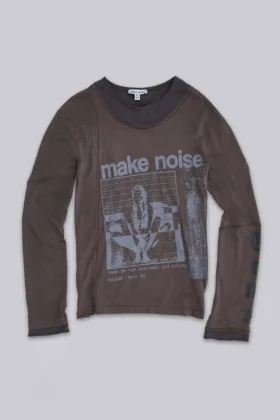 Noise Double Layer Long Sleeve Top