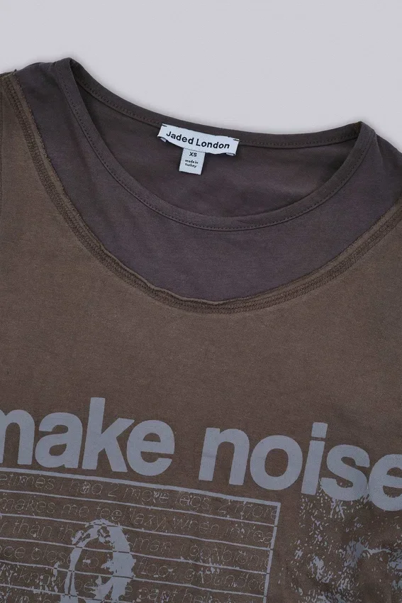 Noise Double Layer Long Sleeve Top