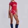 Not Your Cheerleader Football Mini Shorts