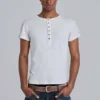 Off White Haze Henley T-Shirt