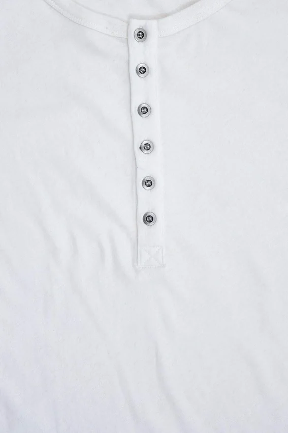Off White Haze Henley T-Shirt