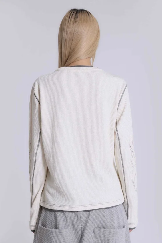 Off White Tattoo Applique Tee