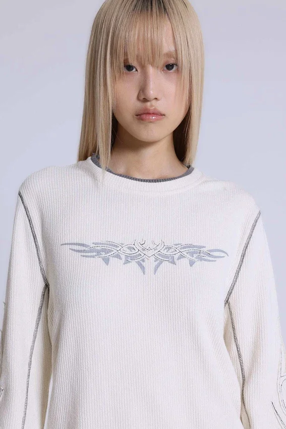 Off White Tattoo Applique Tee