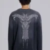 Opaque Navy LS Top