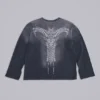 Opaque Navy LS Top