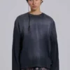 Opaque Navy LS Top