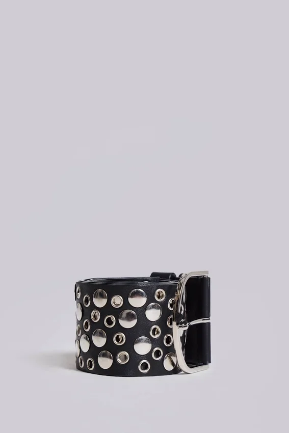 Osmium Studded Belt In Black
