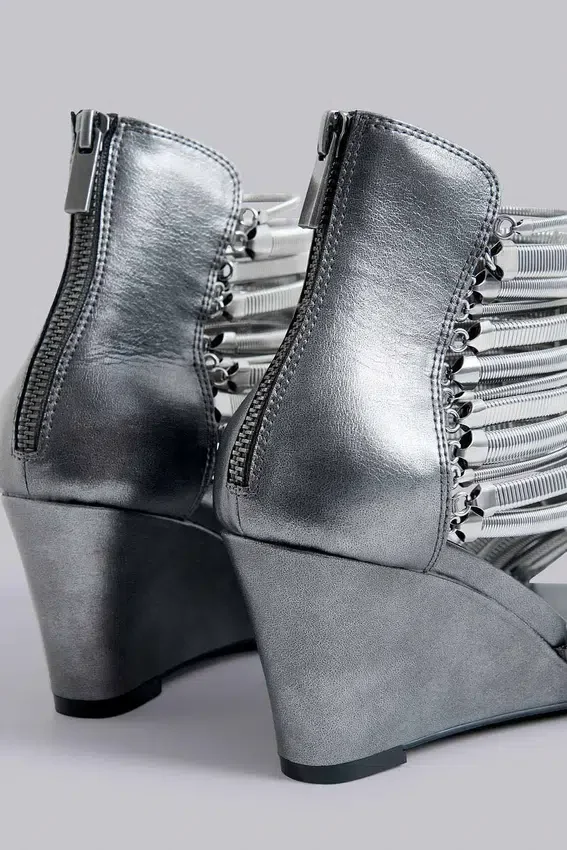 Oxara Snakechain Heeled Wedge Sandal