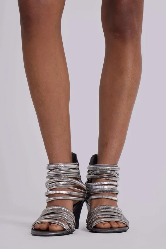 Oxara Snakechain Heeled Wedge Sandal