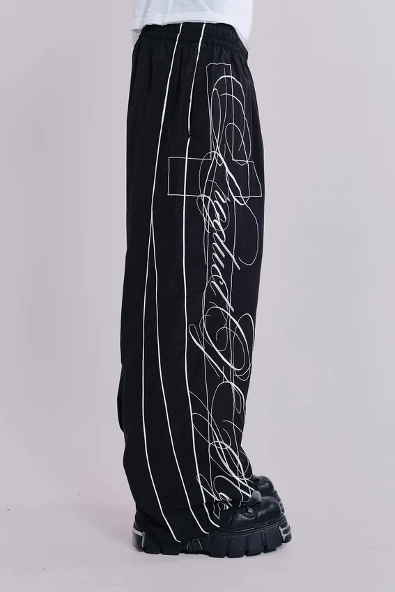 P.O.A. Black Vapor Tracksuit Bottoms