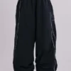 P.O.A. Black Vapor Tracksuit Bottoms