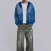 Painted Khaki Ripstop Carpenter Jeans