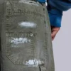 Painted Khaki Ripstop Carpenter Jeans