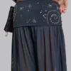 Pelagia Foldover Studded Balloon Trousers