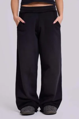 Petite Black Baggy Monster Joggers