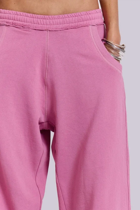 Pink Baggy Cuffed Monster Joggers