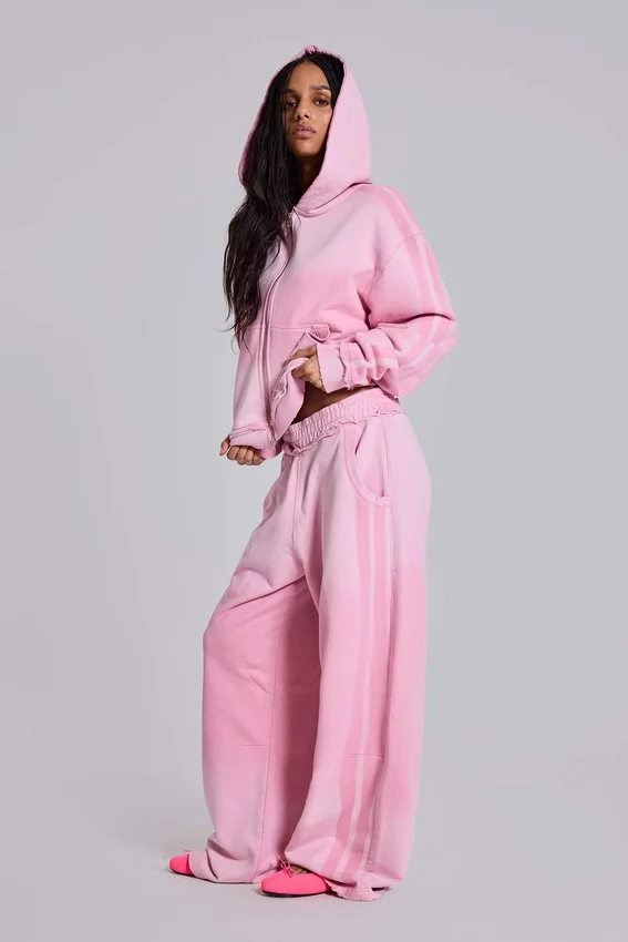 Pink Sporty Baggy Monster Hoodie