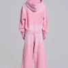 Pink Sporty Baggy Monster Hoodie