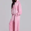 Pink Sporty Baggy Monster Hoodie