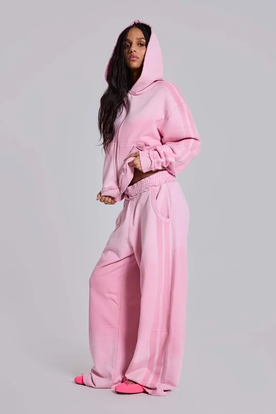 Pink Sporty Baggy Monster Joggers