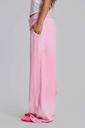 Pink Sporty Baggy Monster Joggers