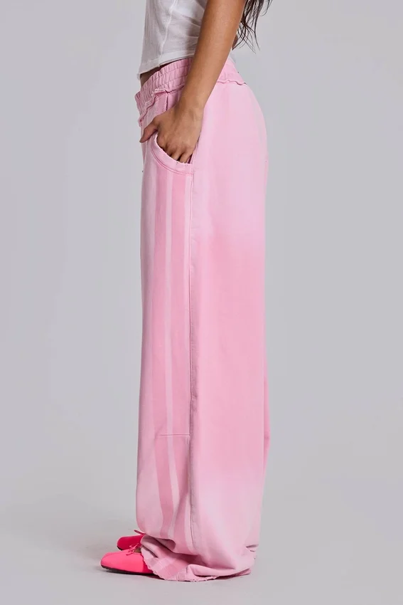 Pink Sporty Baggy Monster Joggers