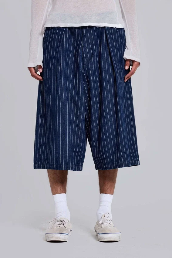 Pinstripe Denim XL Goliath Shorts