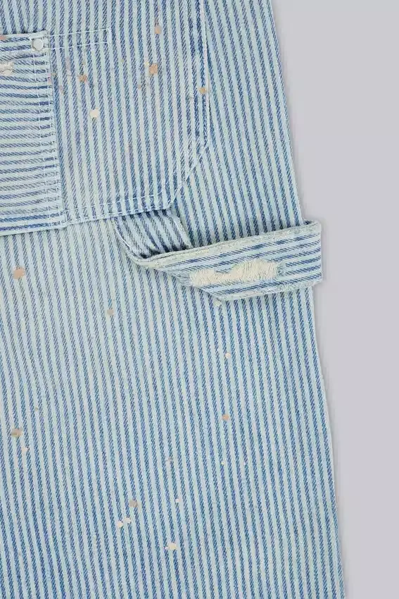 Pinstripe Double Knee Carpenter Jeans