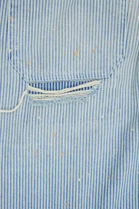 Pinstripe Double Knee Carpenter Jeans