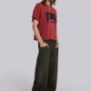 Quasi Red Cropped T-Shirt