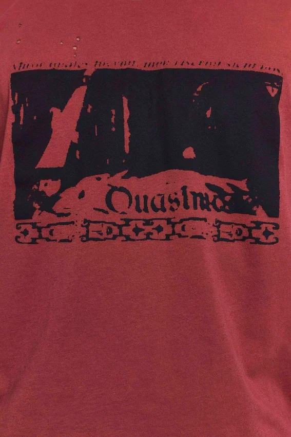 Quasi Red Cropped T-Shirt