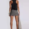 Ramona Burnout Vest Top in Black