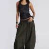 Ramona Burnout Vest Top in Black