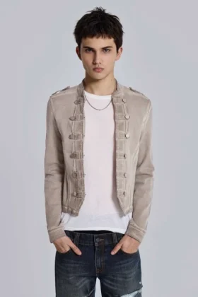 Rebel Military Jacket in Clay