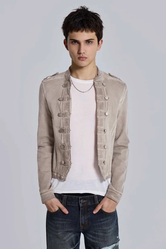 Rebel Military Jacket in Clay