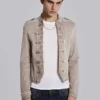 Rebel Military Jacket in Clay