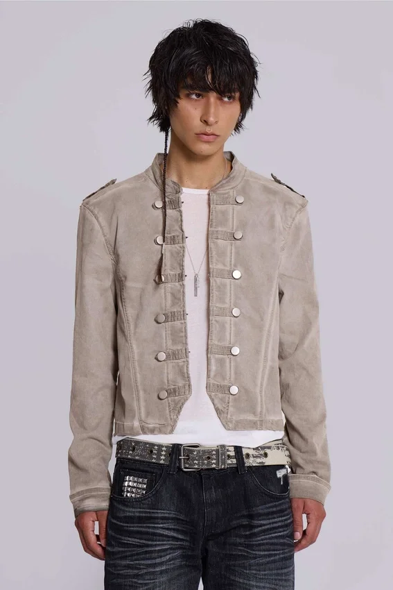 Rebel Military Jacket in Clay