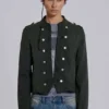 Rebel Military Jacket in Khaki