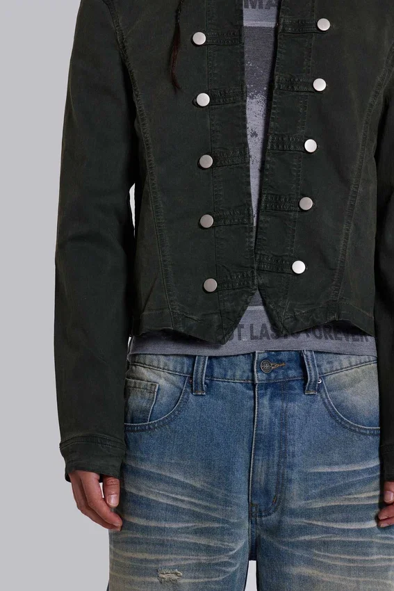 Rebel Military Jacket in Khaki