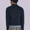 Rebel Military Jacket in Washed Black