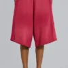 Red Sport Stripe Monster Jogger Shorts