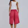 Red Sport Stripe Monster Jogger Shorts